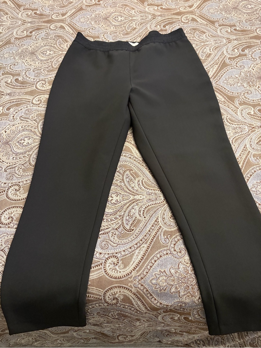 Men's Black Stretch Dress Pants - Classic Straight Fit